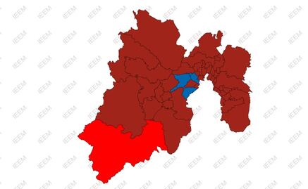 Edomex se tiñe Morena; PRI aventaja en un distrito y PAN en dos