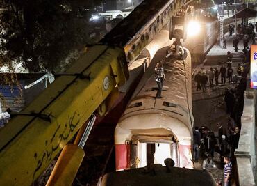 Tren se descarrilla en el norte de Egipto y deja dos muertos y 16 heridos