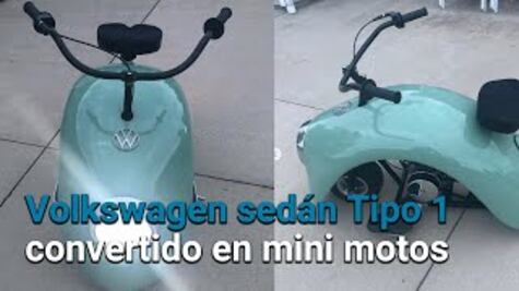 El Vocho convertido en moto futurista