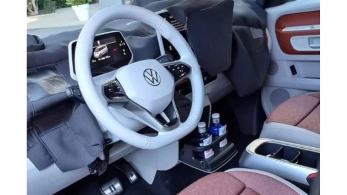 Así será el interior de la nueva combi eléctrica de VW