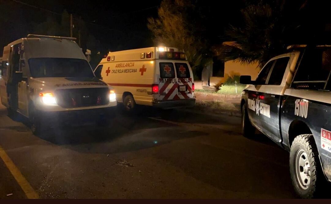 Las ambulancias fueron localizadas abandonadas sin daños aparentes en el municipio de Pitiquito. Foto: Especial