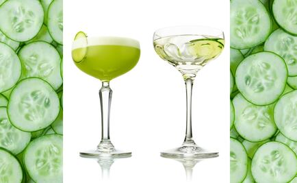 Cocteles de pepino refrescantes