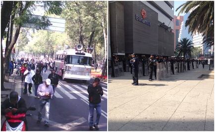 Inicia marcha de la CNTE hacia Gobernación