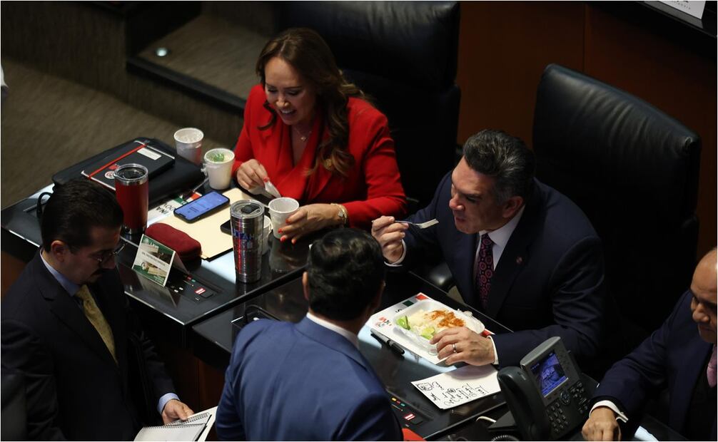 Senado antes de la votación por la designación de la próxima titular de la CNDH. Foto: Diego Simón/EL UNIVERSAL