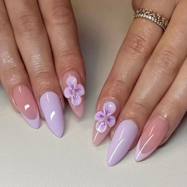 El diseño 3D añade textura y elegancia. Foto: Instagram @tendencia_unas