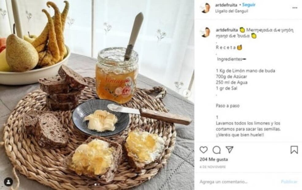 La mano de buda, un cítrico aromático y rico en vitamina C