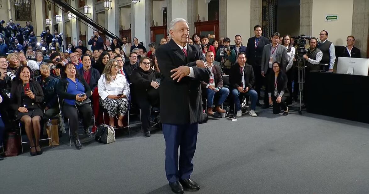 Última mañanera de AMLO. Foto: Captura de pantalla