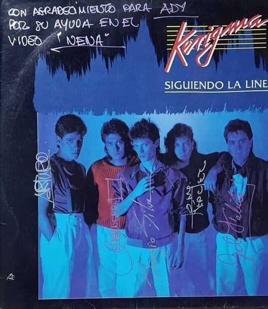 Empaque del disco "Siguiendo la Línea" de la banda Kerigma. ESPECIAL.