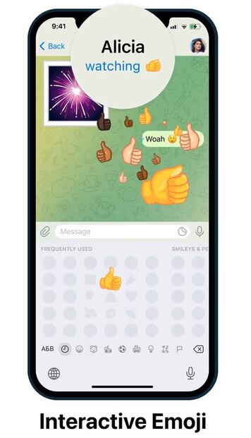 Emojis interactivos, conoce la nueva función de Telegram