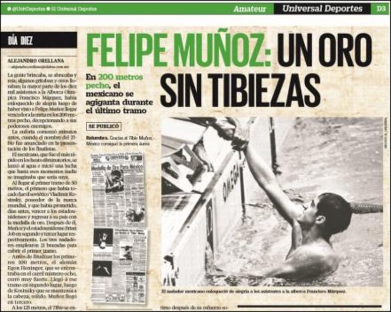 Felipe Muñoz: Un oro si tibiezas