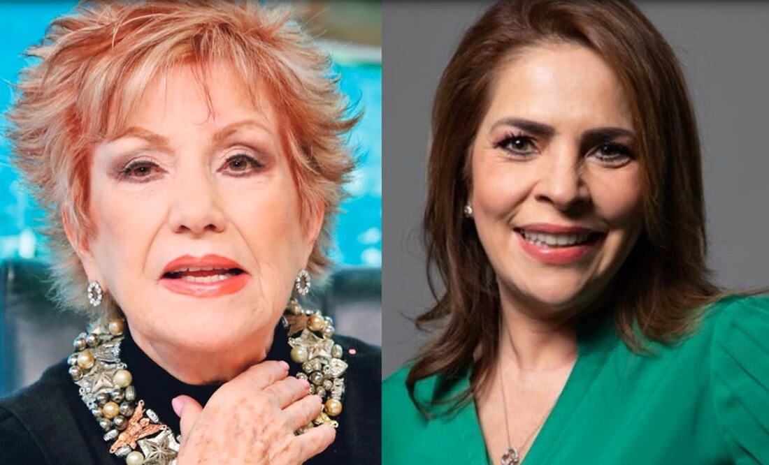 Las conductoras Máxime Woodside y Ana María Alvarado enfrentan un pleito mediático por aparente violación dederechos laborales. Foto: Ariel Ojeda, Archivo El Universal/ Instagram @anamaalvarado