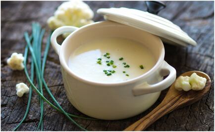 #RECETA Sopa de coliflor para una sana alimentación 