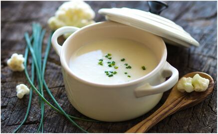 #RECETA Sopa de coliflor para una sana alimentación