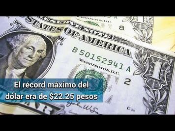 Dólar alcanza máximo histórico de 22.98 pesos en la madrugada
