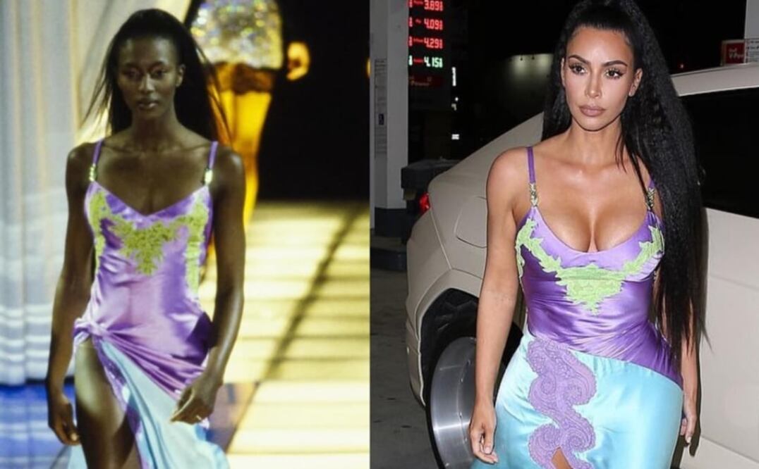 El estilo de Kim se ha visto influenciado por el ícono de la moda Naomi Campbell. Foto: Instagram 