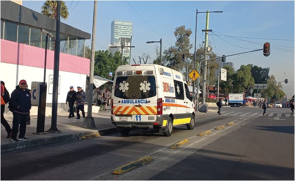 Accidente en el Metrobús Línea 3. Foto: Especial