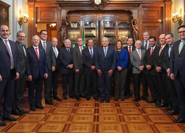 AMLO reconoce trayectoria de Carlos Salazar, presidente del CCE; "no todo fue miel sobre hojuelas", dice