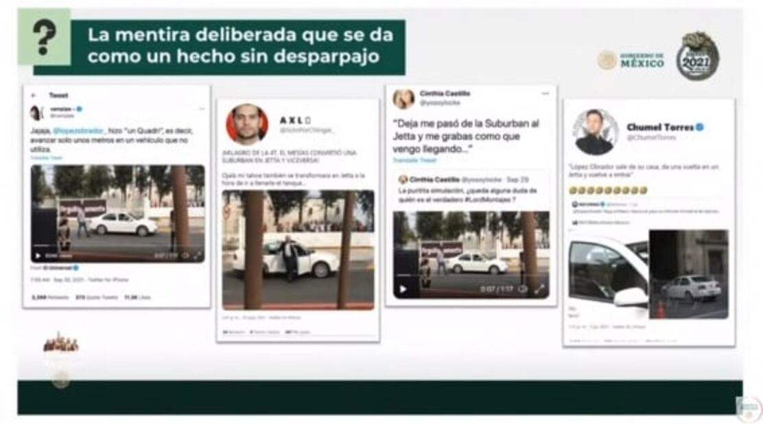Chumel Torres y Vampipe reaccionan a mención en la mañanera por viaje de AMLO en Jetta