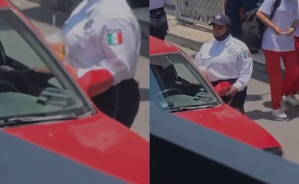 Oficial de vialidad de Tulancingo, Hidalgo, recibe "mordida"; alcaldesa anuncia sanción y levantamiento de acta en Asuntos Internos