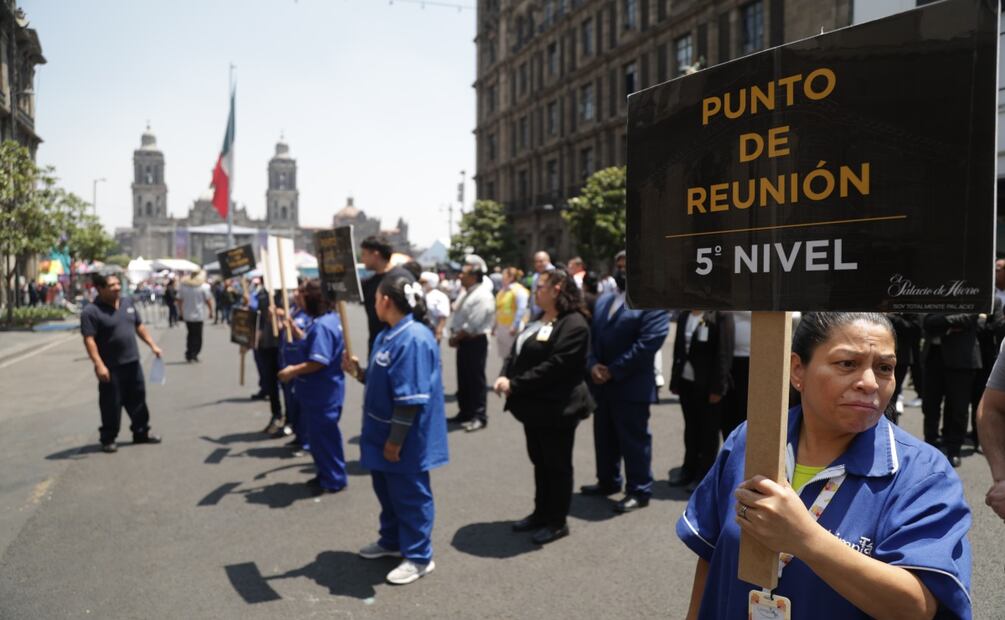 Simulacro en el Zócalo CDMX: Foto: Carlos Odín