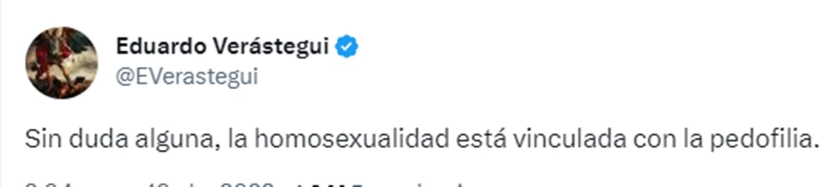 Usuarios de redes sociales no le perdonaron a Verástegui la publicación. Foto: Twitter. @EVerastegui