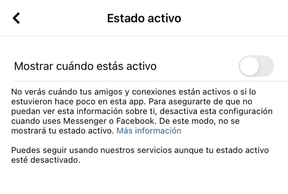 Foto: Ajustes de Facebook
