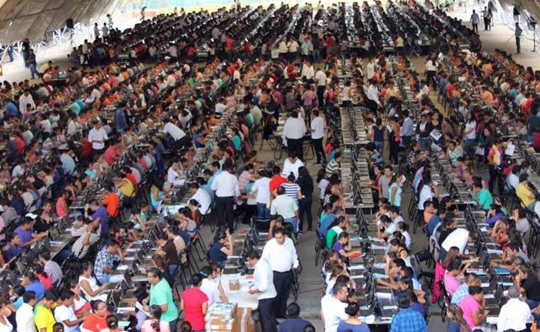 Este martes, profesores realizaron la evaluación para obtener una plaza en Chiapas. (Foto: Especial)