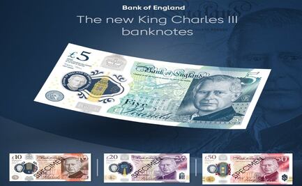 Así serán los billetes con la imagen de Carlos III en Inglaterra