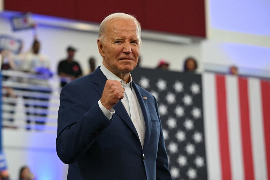 Las encuestas a poco menos de cuatro meses son demoledoras para Biden. Foto: AFP