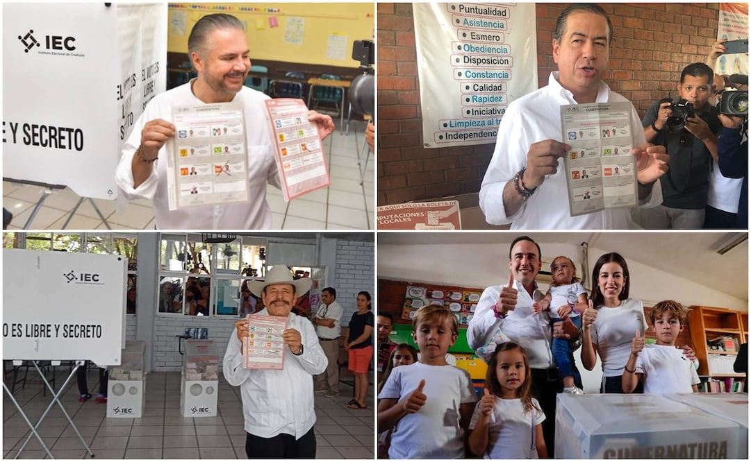 Candidatos emiten su voto en Coahuila. Fotos: El Universal - Especiales