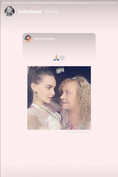 Fallece la abuelita de Belinda, "el peor año de mi vida", lamenta la cantante