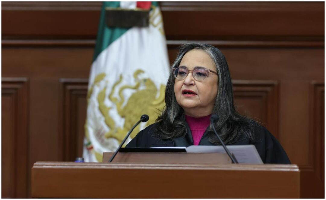 Norma Piña Hernández, ministra presidenta de la Suprema Corte de Justicia de la Nación en su segundo informe de labores. Foto: Especial