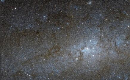 La NASA compartió la imagen del centro de una galaxia