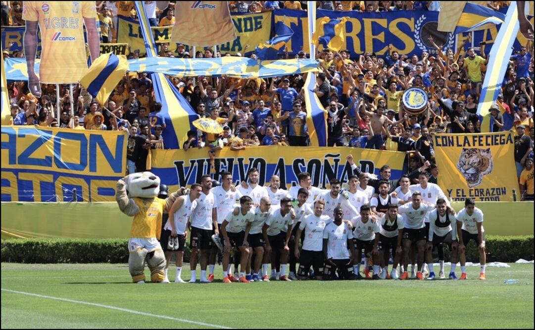 Entrenamiento a puerta abierta. Foto: Twitter