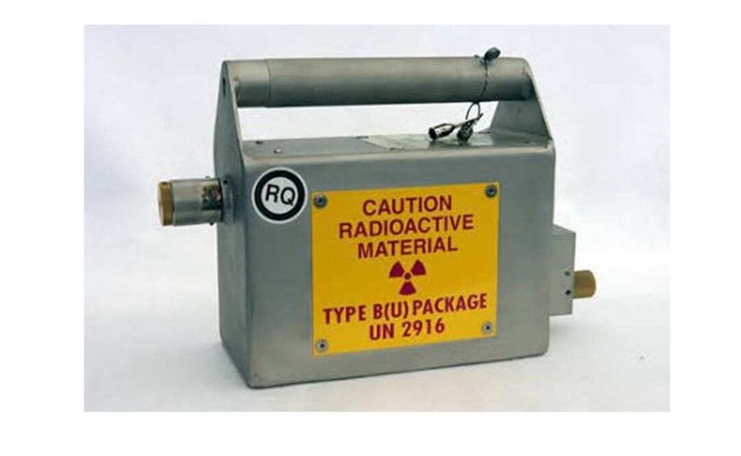 Fuente radiactiva de Iridio-192, en la imagen. Foto: Especial 