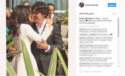 Bárbara de Regil se casa por el civil