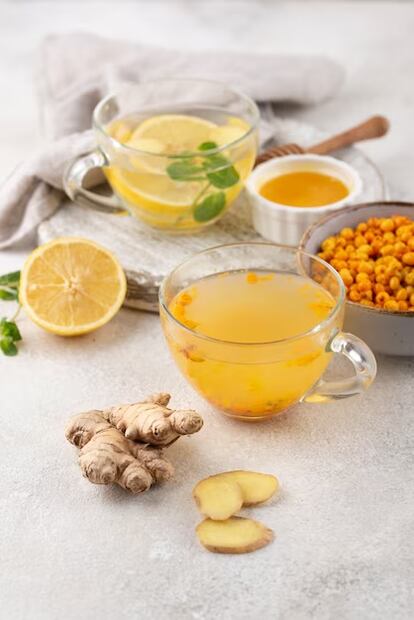 Té de jengibre. Fuente: Freepik