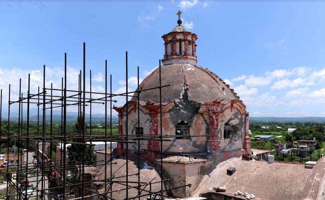 Capilla anexa dedicada a la Virgen del Rosario. Ex Convento de Zacualpan de Amilpas. Foto: Mauricio Marat / INAH