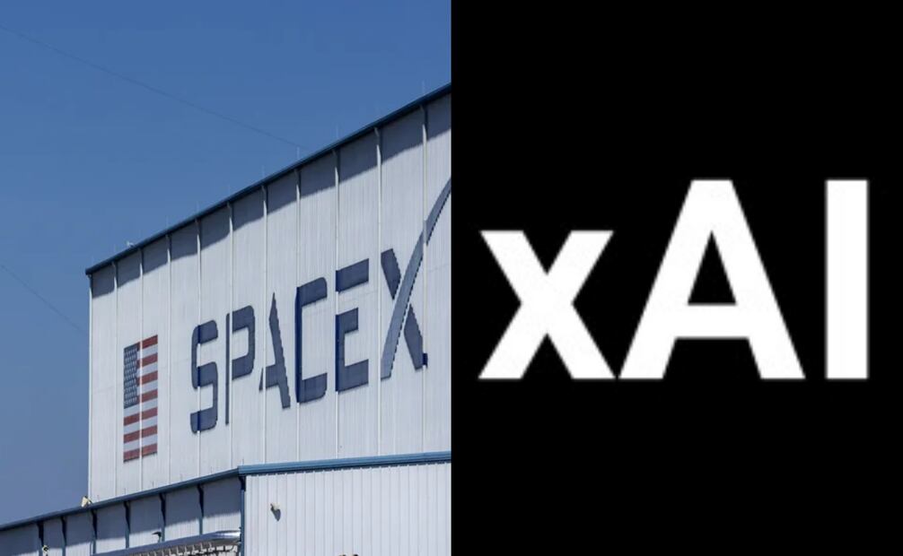 Elon Musk fusiona SpaceX y xAI para unir a la IA con el espacio. Fotos: EFE y xAI