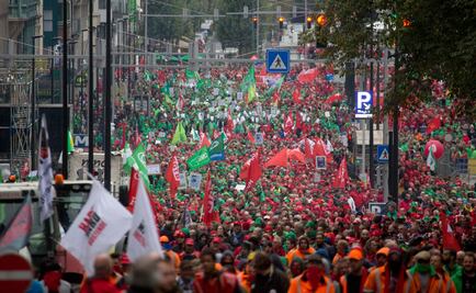 Miles protestan en Bruselas contra gobierno belga