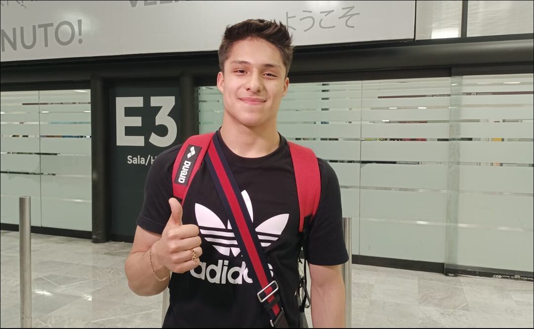 Osmar Olvera, clavadista olímpico mexicano, habla de la importancia de la buena alimentación y deporte para niñas, niños y adolescentes. Foto: Arturo Sanguino / EL UNIVERSAL