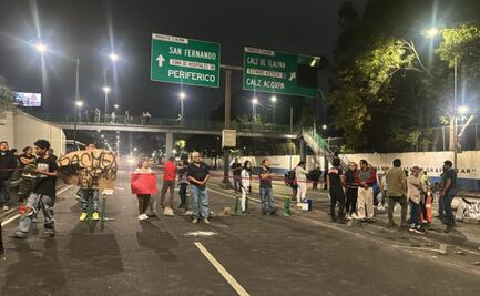 Vecinos de Santa Úrsula Coapa bloquean Viaducto Tlalpan por falta de agua; dicen llevar una semana sin el líquido