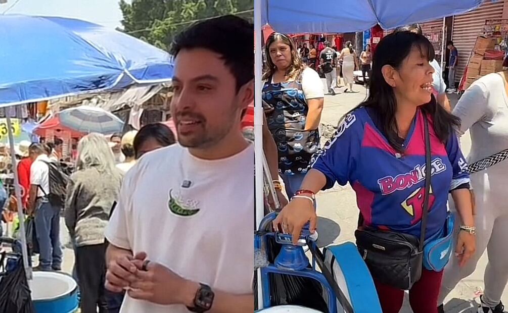 Influncer extranjero estafado por vendedora de Bonice. Foto: TikTok