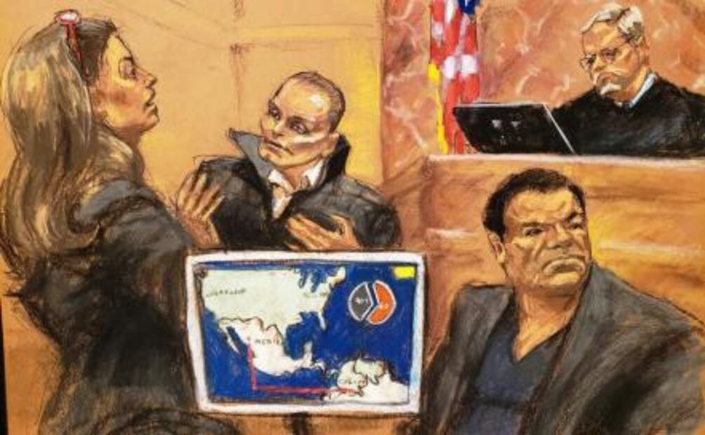 El impresionante rostro del capo “Chupeta” en juicio contra “El Chapo”