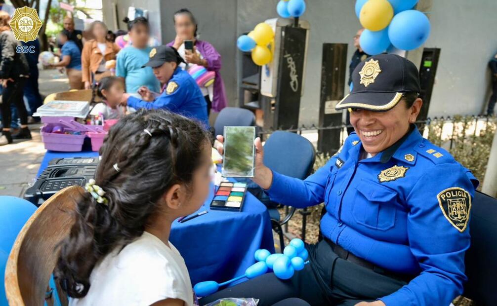 La Secretaría de Seguridad Ciudadana celebra el Día del Niño y la Niña en sus instalaciones. Foto: Juan Carlos Williams/ EL UNIVERSAL