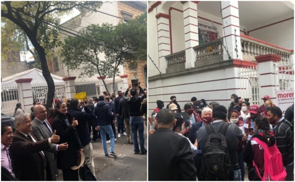 Aspirantes de Morena a gubernaturas ignoran sana distancia tras llamado de AMLO 
