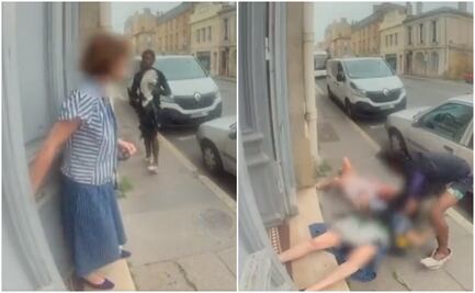 VIDEO: Hombre agrede brutalmente a mujer de la tercera edad e intenta secuestrar a su nieta en Francia