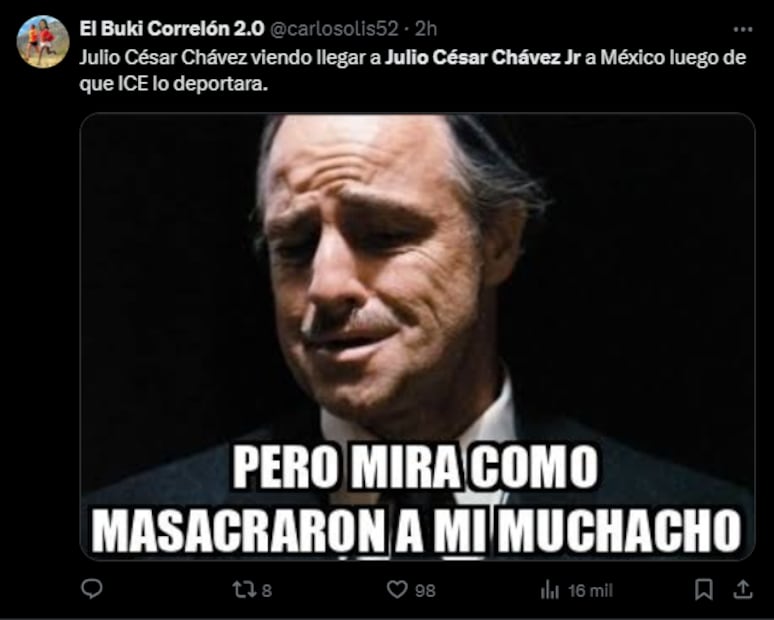Memes de la detención de Julio César Chávez Jr. Foto: Redes sociales