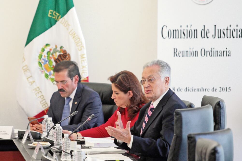 La Comisión de Justicia del Senado aprobó los dos dictámenes para cubrir las vacantes que dejaron los ministros Olga Sánchez y Juan Silva en la Corte (RAMÓN ROMERO.EL UNIVERSAL)
