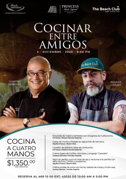 Juantxo Sánchez y Aquiles Chávez: cocina entre amigos en Acapulco
